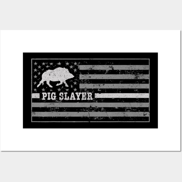 Wild Boar Hunter Pig Slayer Hog Hunting Gear Shirt Javelina Wall Art by wcfrance4